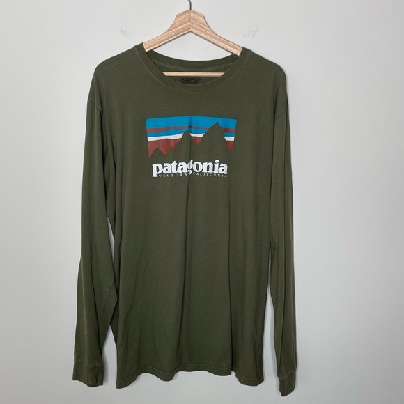 VTG Patagonia Men's Long-Sleeved T-Shirt Ventura California workwear street wear - Picture 1 of 9